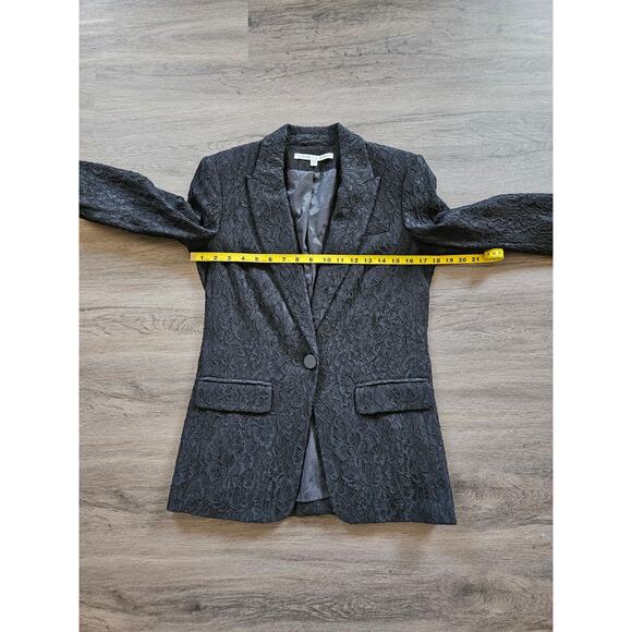 Veronica Beard Black Ashburn Jacket Lace Blazer Size 6 - Picture 11 of 13